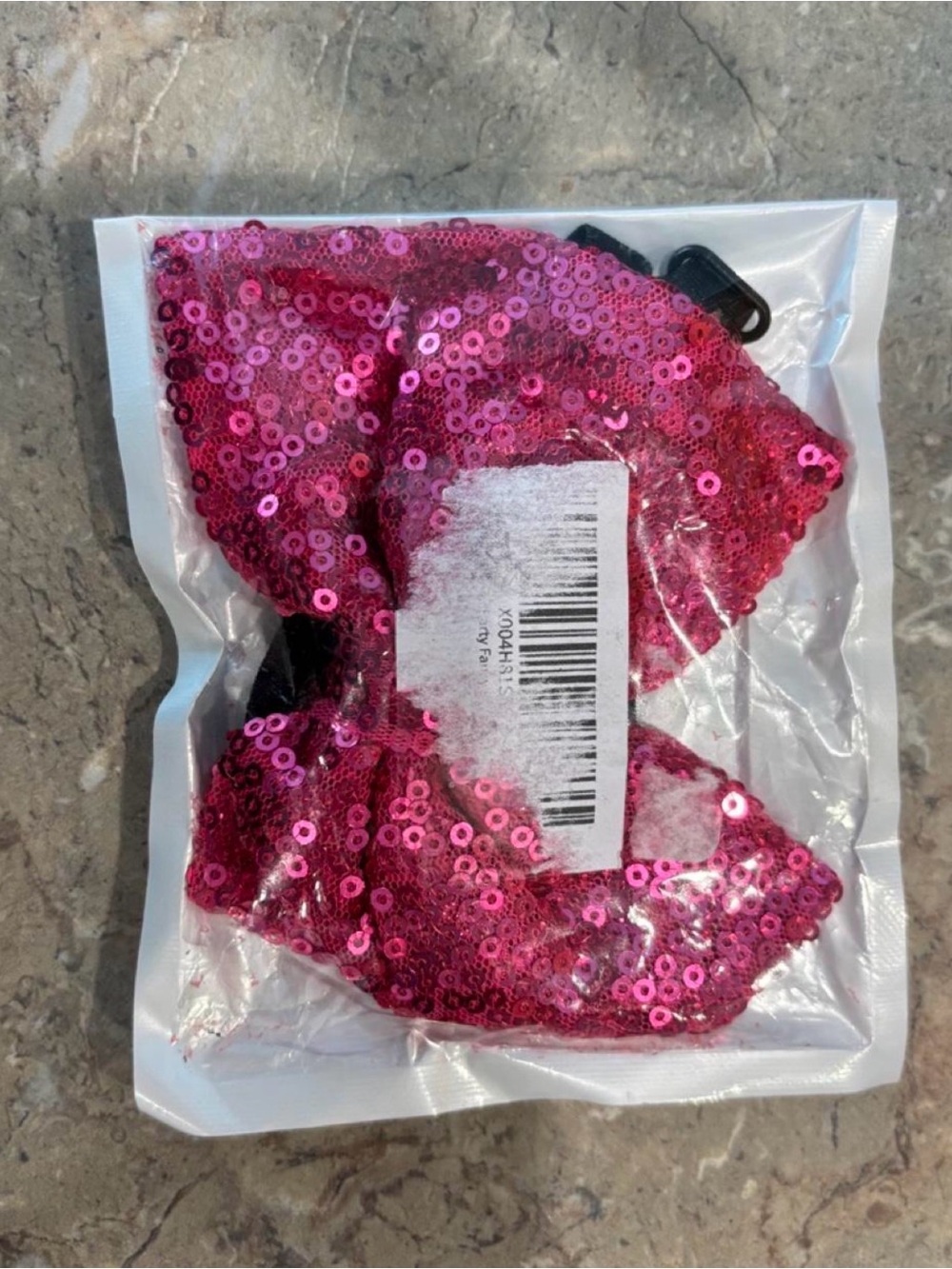 Sequin Bow tie - Magenta Sparkle